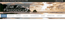 Tablet Screenshot of costaricanweddings.com